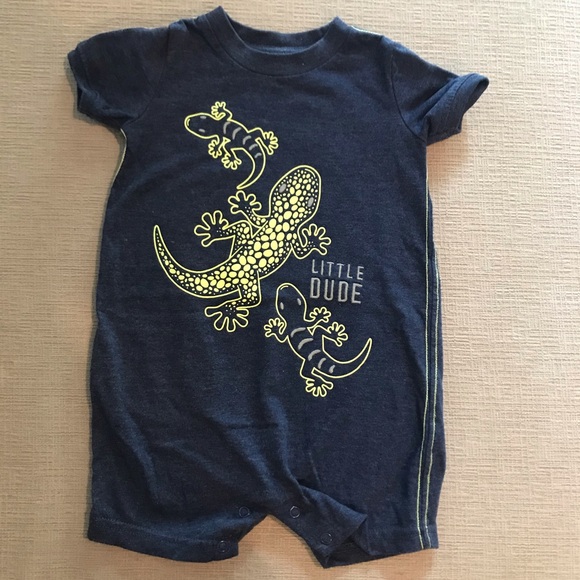 Child Of Mine By Carter's Baby Boy Summer Romper - Picture 6 of 8